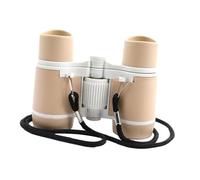 KIXZSAZ Prismáticos de juguete para niños, compactos, con lentes 4x30, ideales para aprender jugando, actividades al aire libre y exploración. Prismáticos compactos para, Café Negro, 8.8 x 11 x 4 cm