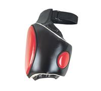 KIXZSAZ Protector Corporal para Muslos Que Proporciona protección para Las piernas al Practicar técnicas de Combate de Taekwondo. Protector Deportivo para Muslos, Negro y Rojo, Izquierda