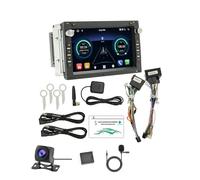 KIXZSAZ Radio de Coche con Pantalla táctil, Bluetooth y Dab para Llamadas con Manos Libres, cámara de visión Trasera RDS, Altavoz Incorporado, GPS, 2+64G