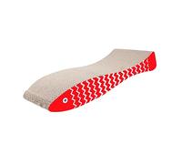 KIXZSAZ Rascador de cartón para Gatos de Doble propósito Que Ofrece diversión Duradera y un Lugar Acogedor para Descansar para los Amigos felinos. Rascador cartón Reciclado para Gatos Doble Cara.