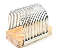 KIXZSAZ Rebanadora de pan fácil de usar con base fija, distancia entre líneas, asiento Para madera, rebanadora tostadas, etc, plata