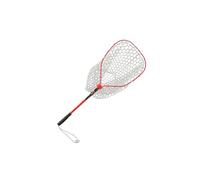 KIXZSAZ Red de Pesca retráctil telescópica, Herramienta Ligera para Aventuras o diversión al Aire Libre. Red para capturar, liberar y aterrizar Peces, Rojo, 94x35cm