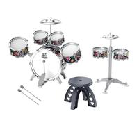 KIXZSAZ Regalos de San Valentín para niños. Batería de jazz con silla. Fomenta el desarrollo musical mientras tocan. Hace que los niños se sientan más cómodos jugando.