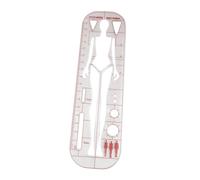 KIXZSAZ Regla de plantilla de dibujo para moda y patronaje profesional. Herramienta esencial para diseñadores y sastres. Regla de modista. Herramientas de trazado, marcado y