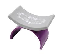 KIXZSAZ Reposabrazos para uñas, cojín para de escritorio, soporte portátil en forma de U para manicura, almohada para uñas, descanso para entusiastas con tapete para brazo, violeta, 103x64x72mm