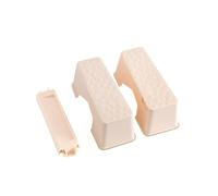 KIXZSAZ Reposapiés Respetuoso con el Medio para de baño de Ancianos y Taburete Inodoro PP fácil Limpiar niños Adultos, Albaricoque