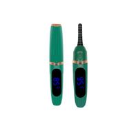 KIXZSAZ Rizador de pestañas eléctrico Calefacción Ajustable Recargable Pestañas Curling Styling Salón Maquillaje Equipo de, Verde
