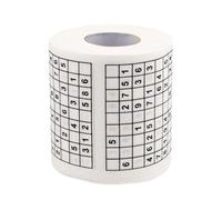 KIXZSAZ Rollo de papel higiénico impreso Sudoku Su duradero de disolución rápida para papel seda impreso Sudoku Su duradero Para madera hipoalergénica