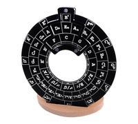 KIXZSAZ Rueda de acordes de círculo quintas Rueda metal Herramienta esencial para todos los músicos que buscan profundizar en el conocimiento musical Herramienta melodía musical redonda Educación