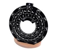 KIXZSAZ Rueda de acordes fácil de aprender que simplifica las aplicaciones musicales, mejorando la comprensión y la aplicación conceptos por parte los músicos. Herramienta melodía musical