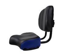 KIXZSAZ Sillín de Bicicleta Ancho con Mayor Comodidad y diseño ergonómico para Que Cada Paseo Sea fácil y Agradable sin molestias. Cojín de sillín de, Azul/Negro