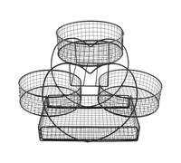 KIXZSAZ Soporte para frutero de varios niveles, para verduras, pan, frutas, aperitivos, huevos, cápsulas de café, cebolla, patata, pan, aperitivos y otros productos.
