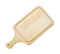 KIXZSAZ Tabla para cortar pan, queso, pasteles y tartas, bandeja de Para madera para hornear pizzas, herramientas prácticas para cada comida, tabla de, Marrón, l