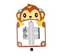 KIXZSAZ Tablero de notación musical interactivo y educativo de cinco líneas para principiantes que buscan una herramienta divertida para aprender música con tira extraíble.