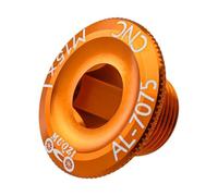 KIXZSAZ Tapas de Tornillos para Brazo de manivela, Juego de bielas M 18, aleación de Aluminio Resistente, rodamiento de Bolas, Ejes centrales, piñón de, Naranja, 2.8 x 1.42 x 1. cm