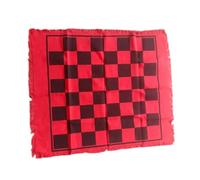 KIXZSAZ Tapete de Juego Grande para Exteriores. Tablero de ajedrez Plegable y práctico. Ideal para reuniones Divertidas en Parques o Patios. Fácil Transportar y Guardar, Rojo