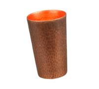 KIXZSAZ Taza de cobre rústica de Moscú: un toque vintage para la decoración la cocina o el comedor. Taza cobre puro tradicional hecha a mano, ideal para cerveza, café y té, Bronce, Estilo D