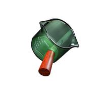 KIXZSAZ Taza medidora para café y leche, fabricada con vidrio de borosilicato. Cuenta con prácticos picos dobles y material duradero. Fabricada en vidrio de