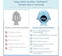 KIXZSAZ Termómetro de baño flotante, detección de temperatura automatizada para seguridad del bebé, regulación eficiente la temperatura, baño para bebé