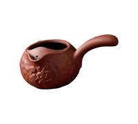 KIXZSAZ Tetera de cerámica con flores, inspirada en la naturaleza, para disfrutar en interiores y exteriores. Tetera con colador para la cocina del hogar, Rojo con palabra