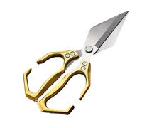 KIXZSAZ Tijeras de cocina resistentes, tijeras para aves de corral, para mariscos, de acero inoxidable para huesos de carne, de resistencia, oro