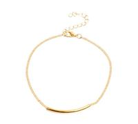 KIXZSAZ Tobillera Ajustable Resistente al Desgaste Pulseras de Tobillo Estilo Simple Día de San Valentín Accesorio de Moda Cadenas de pie para Mujer, Oro