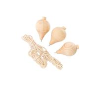 KIXZSAZ Tops de para Madera en para Blanco sin Pintar, Juguetes Divertidos Hechos a Mano, Son Regalos para niños creativos Que participan en Actividades de artesanía, Juguete Interactivo jardín