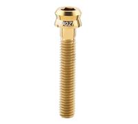 KIXZSAZ Tornillo de tapa de vástago de bicicleta hecho de aleación de titanio ligero Excelente seguridad Actividades de ciclismo y equitación Bicicletas y, Oro, M6x35 mm