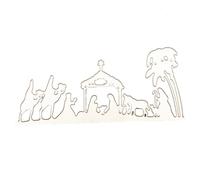 KIXZSAZ Troqueles de corte para álbumes de recortes, proyectos bricolaje con patrones resistentes a impactos, troqueles corte Jesús Navidad acero al carbono, económicos