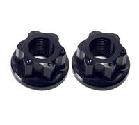 KIXZSAZ Tuerca de Tambor para Bicicleta de montaña, Mayor Durabilidad, Tuercas para Bicicleta, reemplazo de Tuerca de Perno de buje Trasero para Carretera, Negro