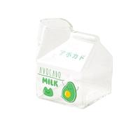 KIXZSAZ Vidrio de cartón de leche cuadrado duradero: a prueba de rasguños y fácil de verificar Excedente Anticorrosión Creamer Kawaii Cup Box, Palta, 301-400ml