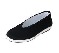 KIXZSAZ Zapatos de Kung Fu Hechos a Mano, versátiles, cómodos, diseñados para Artes Marciales Tradicionales y Diario, Zapatos Tradicionales de Beijing para, Negro, Treinta y Seis