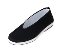 KIXZSAZ Zapatos de Kung Fu Hechos a Mano, versátiles, cómodos, diseñados para Artes Marciales Tradicionales y Diario, Zapatos Tradicionales de Beijing para, Negro, Treinta y Siete