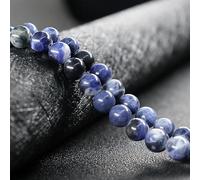 KIZAMI 32-90 Cuentas de Piedras Preciosas Sueltas 4-12 mm Cuentas Redondas de Piedra, Acabado Liso, Superficie Pulida para la fabricación de Pulseras de Bricolaje y diseño de Joyas