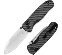 Kizer Drop Bear EDC Navaja de Bolsillo, Hoja de Acero Nitro-V de 2,97", Mango de Fibra de Carbono G10, Navaja Plegable con Abridor de Pulgar, Bloqueo Ligero, Cuchillo de Caza para Camping V3619A3