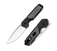 Kizer Mini Militaw Navaja de Bolsillo para EDC, Navaja Plegable con Hoja Nitro V de 2,82'', Mango G10 y Acrílico, Navaja EDC Pequeña con Clip de Bolsillo, Cuchillo de Caza para Camping V3634SA3
