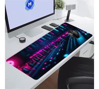 KIZIFI Alfombrilla de Ratón Gaming 600x300x2 mm Alfombrilla Ratón XXL Alfombrilla Escritorio Grande con Bordes Cosidos para Ratón, Teclado, Ordenador, Escritorio (Azul Púrpura)