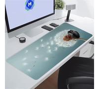 KIZIFI Alfombrilla de Ratón Gaming 900x300x2 mm Alfombrilla Ratón XXL Alfombrilla Escritorio Grande con Bordes Cosidos para Ratón, Teclado, Ordenador, Escritorio (Florales)