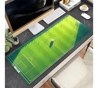 KIZIFI Alfombrilla de Ratón Grande Ordenador XXL 1000x500x2 mm, Campo Fútbol Mousepad Extendido para Teclado con Base de Caucho Natural, Protector de Escritorio Duradero y Cómodo para Laptop, PC