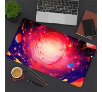KIZIFI Alfombrilla de Ratón Grande Ordenador XXL 600x300x2 mm, Azul Rosa Mousepad Extendido para Teclado con Base de Caucho Natural, Protector de Escritorio Duradero y Cómodo para Laptop, PC