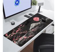 KIZIFI Alfombrilla Ratón XXL 1000x500x2 mm, Pinturas Paisajes Tinta Alfombrilla de Ratón para Escritorio, Bordes Duraderos Antidesgaste, Antideslizante, para Jugadores, PC, Oficina