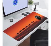 KIZIFI Alfombrilla Ratón XXL 600x300x2 mm, Desierto Animales Alfombrilla de Ratón para Escritorio, Bordes Duraderos Antidesgaste, Antideslizante, para Jugadores, PC, Oficina