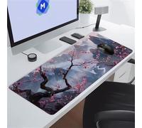 KIZIFI Alfombrilla Ratón XXL 800x300x3 mm, Cañón Las Flores Alfombrilla de Ratón para Escritorio, Bordes Duraderos Antidesgaste, Antideslizante, para Jugadores, PC, Oficina