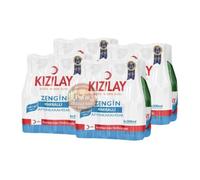 KIZILAY Agua mineral natural, rica agua mineral con bicarbonato y sodio, 200 mililitros x 12 botellas con Pufai Grocery
