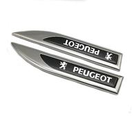 KizmiQ 3D Emblemas Maletero Pegatinas y Carrocería Cromo Insignia Adhesivo del Logotipo para Peugeot 206 307 308 3008 207 208 407 508 2008 5008 107 Coche Logo,A