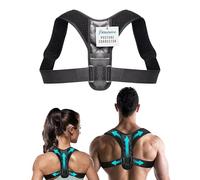 Kizu Corrector de postura de columna vertebral para mujer, corrector de postura Kizu columna vertebral para hombre, soporte cómodo de espalda superior ajustable, ayuda a aliviar el dolor