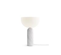 New Works Lámpara de mesa Kizu large White marble
