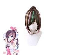 Kizuna AI 1st Live Hello World Long Ponytail Wig Cosplay Disfraz Resistente al calor Pelo sintético Mujer Pelucas C-391