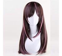 Kizuna AI Cosplay peluca Youtuber AIChannel recta larga resistente al calor pelo sintético Anime disfraz pelucas para mujeres + peluca gorra KUMZ4136