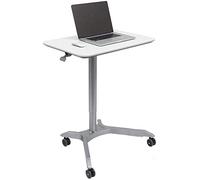 KJAKSXNSE Ajustable móvil del Ordenador portátil Escritorio de la Compra, elevación neumática Permanente Oficina Podium, Conveniente al hogar Mesita Bandeja Soporte 2 Colores 67-103cm(White)